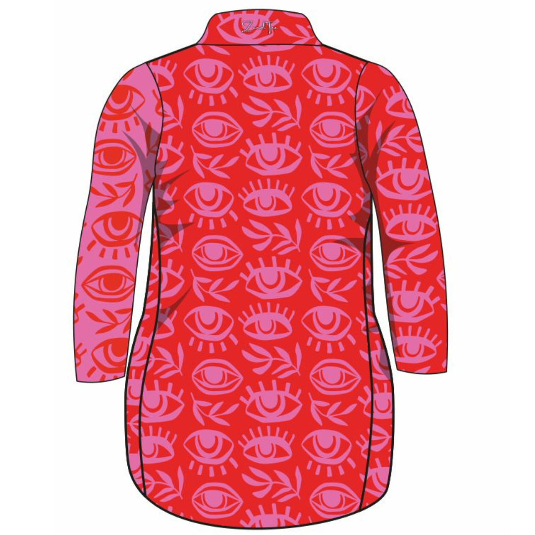 Vacay | Santorini Lifestyle Dress Long or Short Sleeve Z and TEE cruise Cruising girls PATTERN AND PLAIN DESIGNS tropical TROPICAL DESIGNS WOMEN'S DESIGNS womens