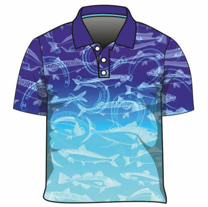 Fishing | Lucky Pattern Blue Fishing Shirt Long or Short Sleeve Z and TEE boy boys BOYS DESIGNS camping FISH FISH DESIGNS FISHING fishing shirt fishing shirts HER ALL KIDS KIDS ALL kids design KIDS DESIGNS Kids UV rated shirt LJM men MEN'S DESIGNS mens MENS DESIGNS PATTERN AND PLAIN DESIGNS Preorder quick dry spo-default spo-disabled sun sun safe sun shirt sun shirts SUN SMART sunsafe sunsmart swim shirt uv z&tee