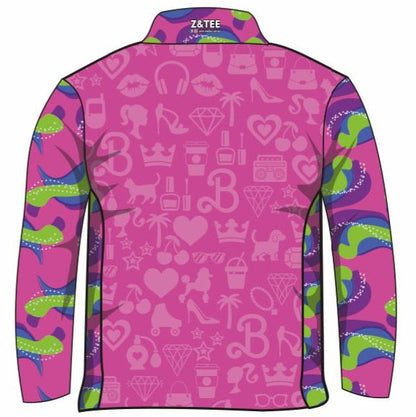 Kids | Let's go Party Shirt Long or Short Sleeve Z and TEE barbie barbie movie barbie world barbiecore camping fishing GIRL'S DESIGNS girls hot pink kid Kid's Fishing Kid's Fishing Apparel Kid's Fishing Shirt Kid's Uv Rated Shirts kids KIDS ALL kids design KIDS DESIGNS Kids UV rated shirt kitty LJM pink Preorder quick dry spo-default spo-disabled sun sun shirt sun shirts sunsafe uv WOMEN'S DESIGNS