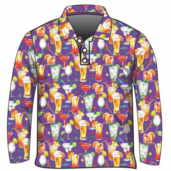 Tropical | Cocktail Fruit Tingle Shirt Long or Short Sleeve Z and TEE Aussie Australia Australia Day Australian Australiana camping cruise Cruising fishing shirt girls KIDS KIDS ALL kids design KIDS DESIGNS Kids UV rated shirt koala LJM Preorder quick dry spo-default spo-disabled sun sun shirt sun shirts sunsafe swim shirt tropical TROPICAL DESIGNS uv