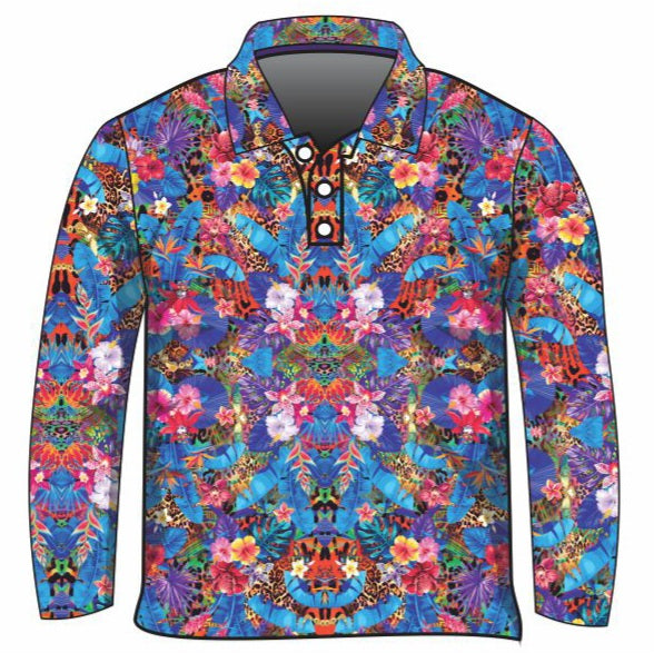 Tropical | Fantasia Shirt Long or Short Sleeve Z and TEE Aussie Australia Australia Day Australian Australiana camping cruise Cruising fishing shirt girls KIDS KIDS ALL kids design KIDS DESIGNS Kids UV rated shirt koala LJM Preorder quick dry spo-default spo-disabled sun sun shirt sun shirts sunsafe swim shirt tropical TROPICAL DESIGNS uv
