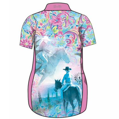 Western | Cowgirl Paisley Lifestyle Dress Long or Short Sleeve Z and TEE competition FISH FISHING fishing dress MATCHING matching dress PATTERN AND PLAIN DESIGNS PERSONALISED POCKETS Preorder reef reef fish