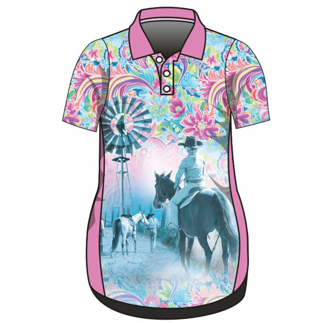 Western | Cowgirl Paisley Lifestyle Dress Long or Short Sleeve Z and TEE competition FISH FISHING fishing dress MATCHING matching dress PATTERN AND PLAIN DESIGNS PERSONALISED POCKETS Preorder reef reef fish