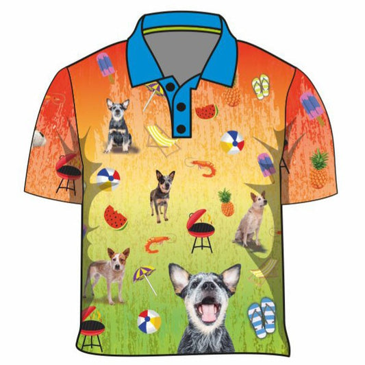 Bluey Fishing Shirt Z and TEE Aussie Australia Australia Day Australian kids design LJM Preorder quick dry spo-default spo-disabled sun sun shirt sun shirts sunsafe uv