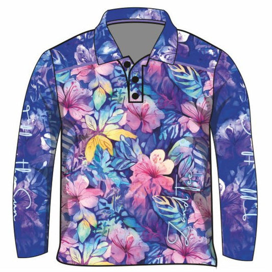Tropical | Atlantis Breeze Paradise Sun Shirt Z and TEE country country music COUNTRY WESTERN DESIGNS cowgirl GIRL GIRL'S DESIGNS Girl's Fishing Girls HER ALL LJM Preorder quick dry spo-default spo-disabled sun sun safe sun shirt sun shirts SUN SMART sunsafe sunsmart uv western Women women's WOMEN'S DESIGNS work z&tee