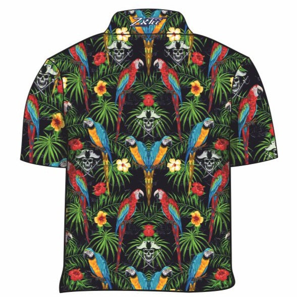 Tropical | Jolly Roger Shirt Long or Short Sleeve Z and TEE Aussie Australia Australia Day Australian Australiana camping cruise Cruising fishing shirt girls KIDS KIDS ALL kids design KIDS DESIGNS Kids UV rated shirt koala LJM Preorder quick dry spo-default spo-disabled sun sun shirt sun shirts sunsafe swim shirt tropical TROPICAL DESIGNS uv