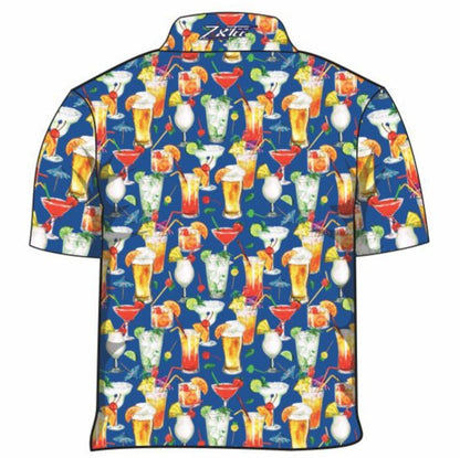 Tropical | Cocktail Blue Lagoon Shirt Long or Short Sleeve Z and TEE Aussie Australia Australia Day Australian Australiana camping cruise Cruising fishing shirt girls KIDS KIDS ALL kids design KIDS DESIGNS Kids UV rated shirt koala LJM Preorder quick dry spo-default spo-disabled sun sun shirt sun shirts sunsafe swim shirt tropical TROPICAL DESIGNS uv