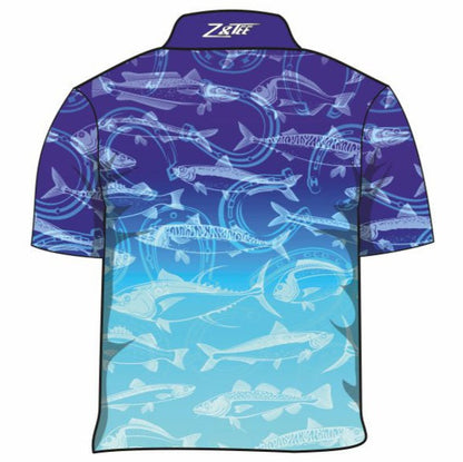 Fishing | Lucky Pattern Blue Fishing Shirt Long or Short Sleeve Z and TEE boy boys BOYS DESIGNS camping FISH FISH DESIGNS FISHING fishing shirt fishing shirts HER ALL KIDS KIDS ALL kids design KIDS DESIGNS Kids UV rated shirt LJM men MEN'S DESIGNS mens MENS DESIGNS PATTERN AND PLAIN DESIGNS Preorder quick dry spo-default spo-disabled sun sun safe sun shirt sun shirts SUN SMART sunsafe sunsmart swim shirt uv z&tee
