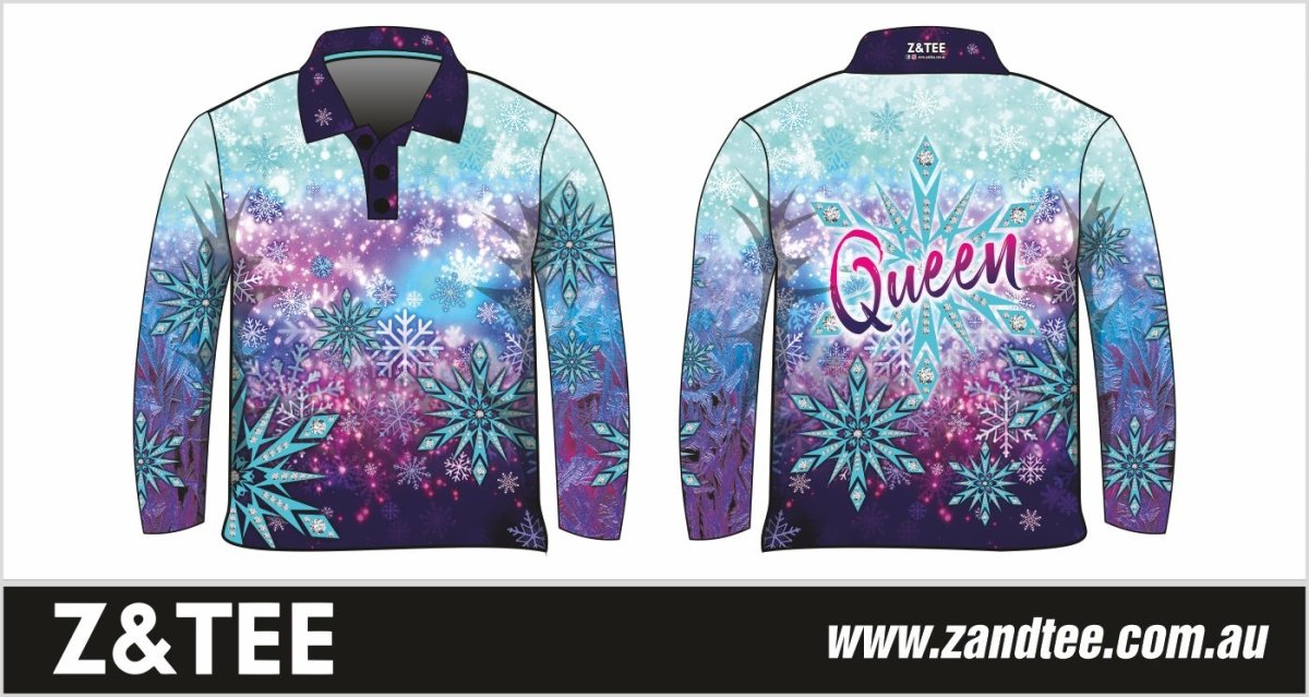 Women's | Snow Queen Long or Short Sleeve Shirt Z and TEE camping disney elsa fishing frozen ladies Ladies Fishing Ladies Fishing Shirt LJM Preorder princess purple queen quick dry royal royalty spo-default spo-disabled sun sun shirt sun shirts sunsafe uv Women WOMEN'S DESIGNS Women's Fishing Women's Fishing Shirt womens