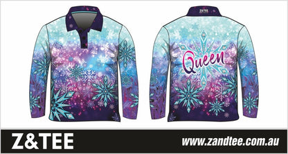 Women's | Snow Queen Long or Short Sleeve Shirt Z and TEE camping disney elsa fishing frozen ladies Ladies Fishing Ladies Fishing Shirt LJM Preorder princess purple queen quick dry royal royalty spo-default spo-disabled sun sun shirt sun shirts sunsafe uv Women WOMEN'S DESIGNS Women's Fishing Women's Fishing Shirt womens