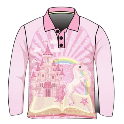 Kids | Storybook Unicorn Shirt Z and TEE camping fairytale girls GIRLS DESIGNS LJM pink Preorder quick dry spo-default spo-disabled sun sun shirt sun shirts sunsafe uv