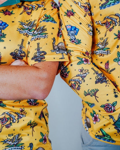 Australian | Straya Gold Shirt Long or Short Sleeve Z and TEE Australia Australia Day Australian camping COUNTRY WESTERN DESIGNS fishing LJM MEN'S DESIGNS Preorder quick dry spo-default spo-disabled sun sun shirt sun shirts sunsafe uv western