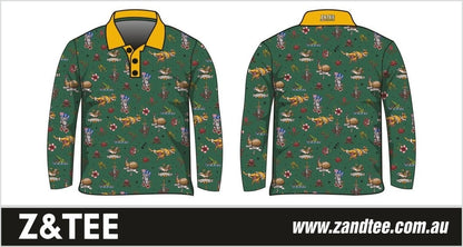 Australian | Straya Green Shirt Long or Short Sleeve Z and TEE Australia Australia Day Australian camping COUNTRY WESTERN DESIGNS fishing LJM MEN'S DESIGNS PATTERN AND PLAIN DESIGNS Preorder quick dry spo-default spo-disabled sun sun shirt sun shirts sunsafe uv western