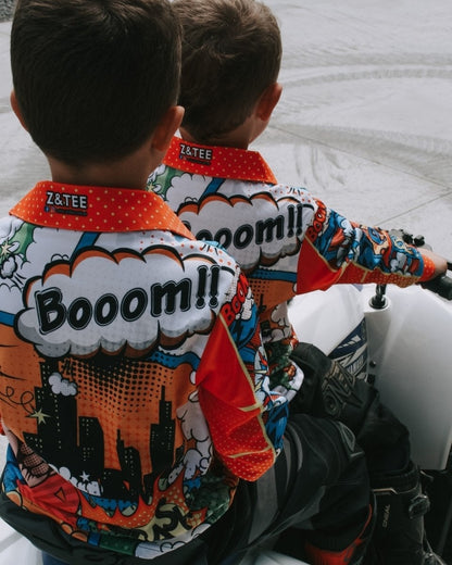 Kids | Superhero Shirt Long or Short Sleeve Z and TEE boy boys BOYS DESIGNS camping fishing kid Kid's Uv Rated Shirts KIDS KIDS ALL kids design KIDS DESIGNS Kids UV rated shirt LJM men mens Preorder quick dry spo-default spo-disabled sun sun shirt sun shirts sunsafe uv