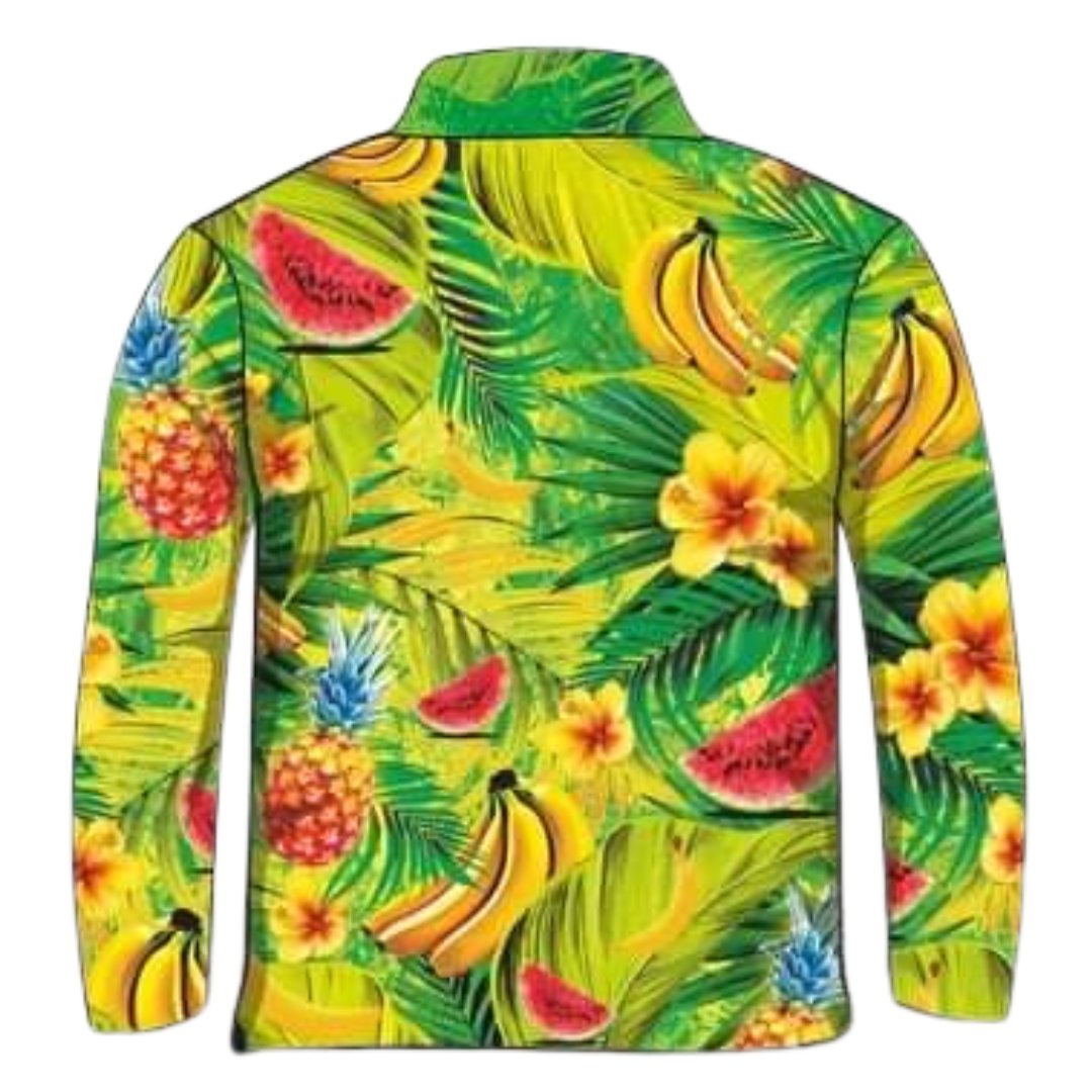 Tropical | Tropical Fruit Friday Shirt Long or Short Sleeve Z and TEE camping cruise fishing LJM Preorder quick dry spo-default spo-disabled sun sun shirt sun shirts sunsafe tropical TROPICAL DESIGNS uv