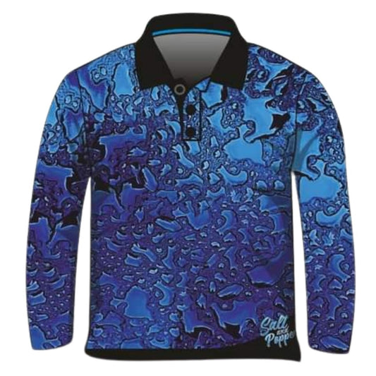 Pattern | Water Beading Blue Shirt Long or Short Sleeve Z and TEE BOYS DESIGNS camping fishing LJM men MEN'S DESIGNS mens PATTERN AND PLAIN DESIGNS plain plain colour Preorder quick dry spo-default spo-disabled sun sun shirt sun shirts sunsafe uv