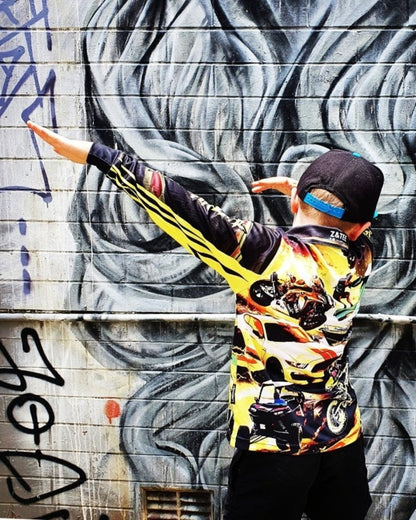 Extreme | Work Hard Play Harder Yellow Shirt Z and TEE boy boys BOYS DESIGNS camping fishing LJM men MEN'S DESIGNS mens Preorder quick dry spo-default spo-disabled sun sun shirt sun shirts sunsafe uv xtreme