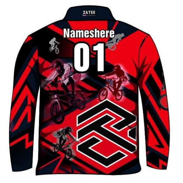 Extreme | BMX Red Fishing Shirt Z and TEE boy boys BOYS DESIGNS camping fishing LJM men mens Preorder quick dry spo-default spo-disabled sun sun shirt sun shirts sunsafe uv xtreme